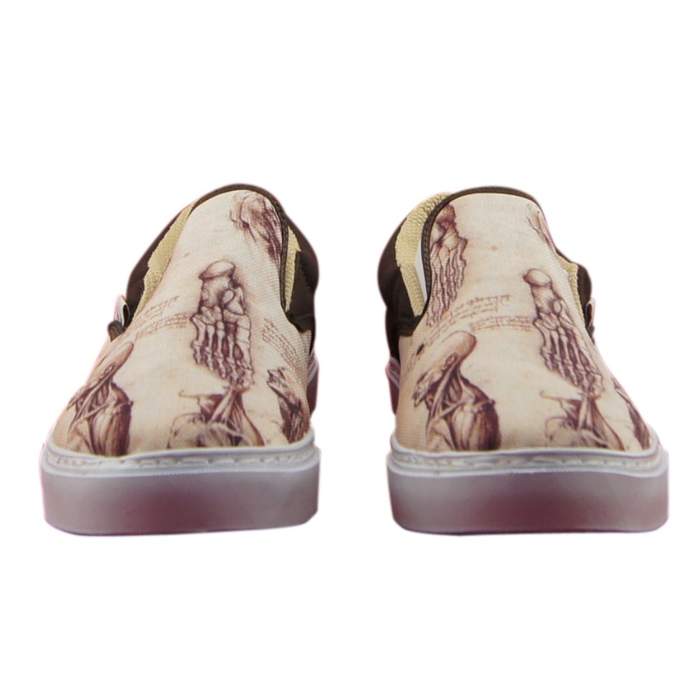 MEN'S PRINTED CANVAS SNEAKERS "LEONARDO DA VINCI" - Picture 4 of 5